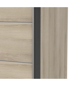 ARMADIO "GHOST" QUERCIA CON ANTE SCORREVOLI, 178X59X203 CM